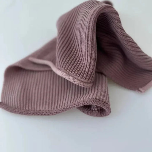 Strikket karklud i mørk rosa fra Aspegren