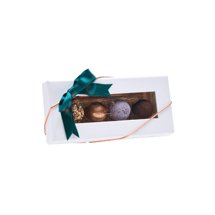 Fire chokolader i gaveæske Aalborg Chokoladen fra Aalborg Chokoladen
