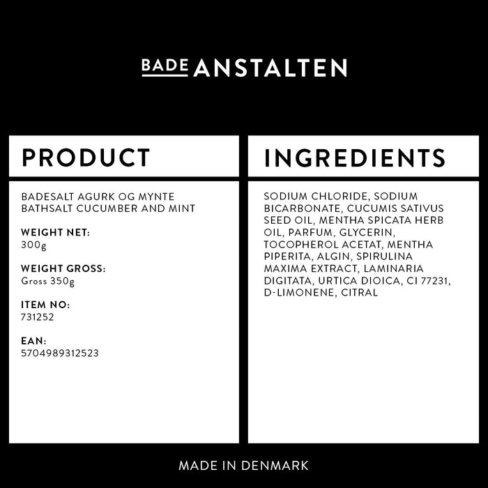 Badeanstalten | Badesalt | Agurk og Mynte