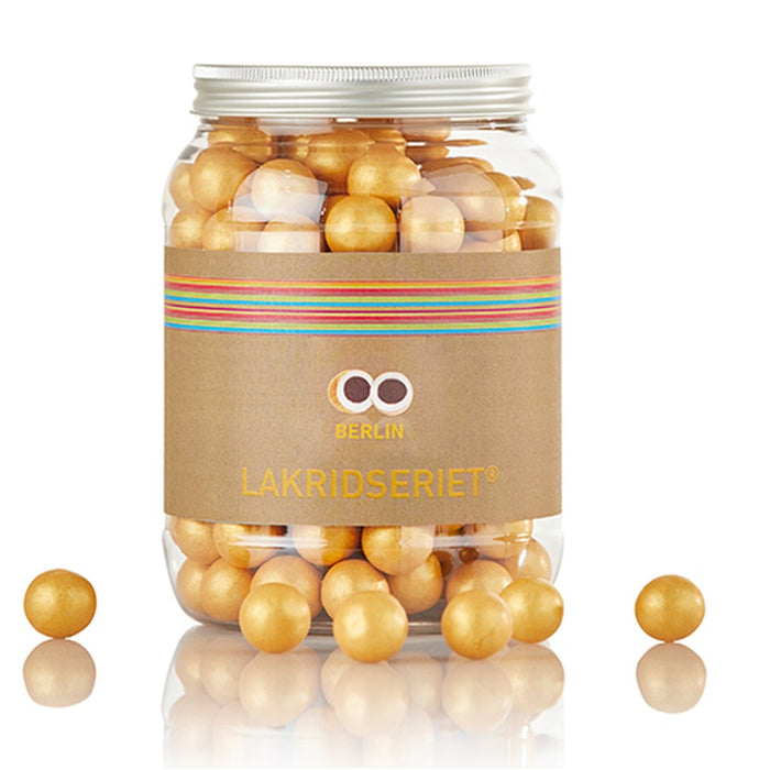 Lakridseriet Berlin 1 kg saltlakrids med hvid chokolade i cylinder