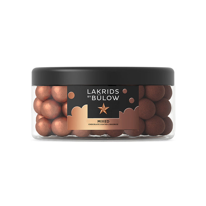 God blanding af Bülow´s lækre caramel og double chokolade lakridskugler