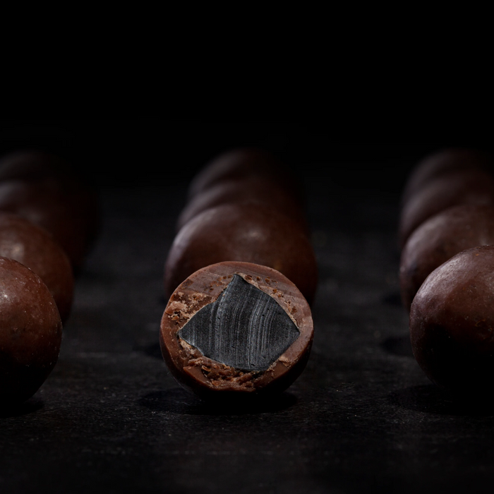 Lakrids med karamelliseret chokolade m. havsalt og karamel