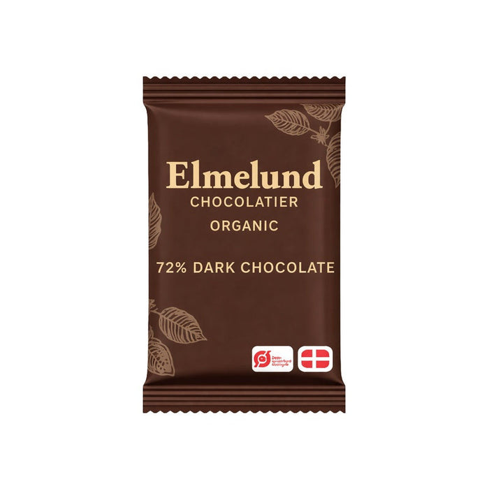 Mini mørk chokolade 72 % | Elmelund - enkeltindpakket 5 g