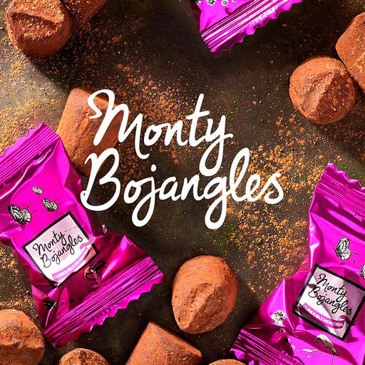 Julekalender med bløde, franske chokoladetrøfler fra Monty Bojangles. Bestil online hos Delikatessehuset.