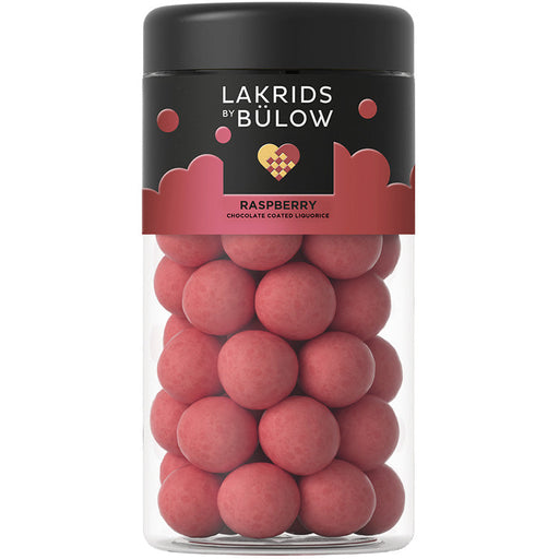 Lakrids med chokolade og hindbær