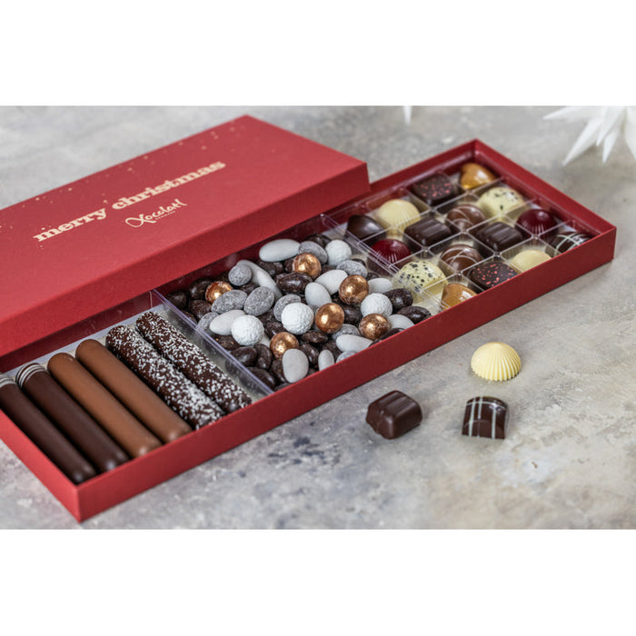 Xocolatl Merry Cherry 16 Marzipan Mix – gaveæske